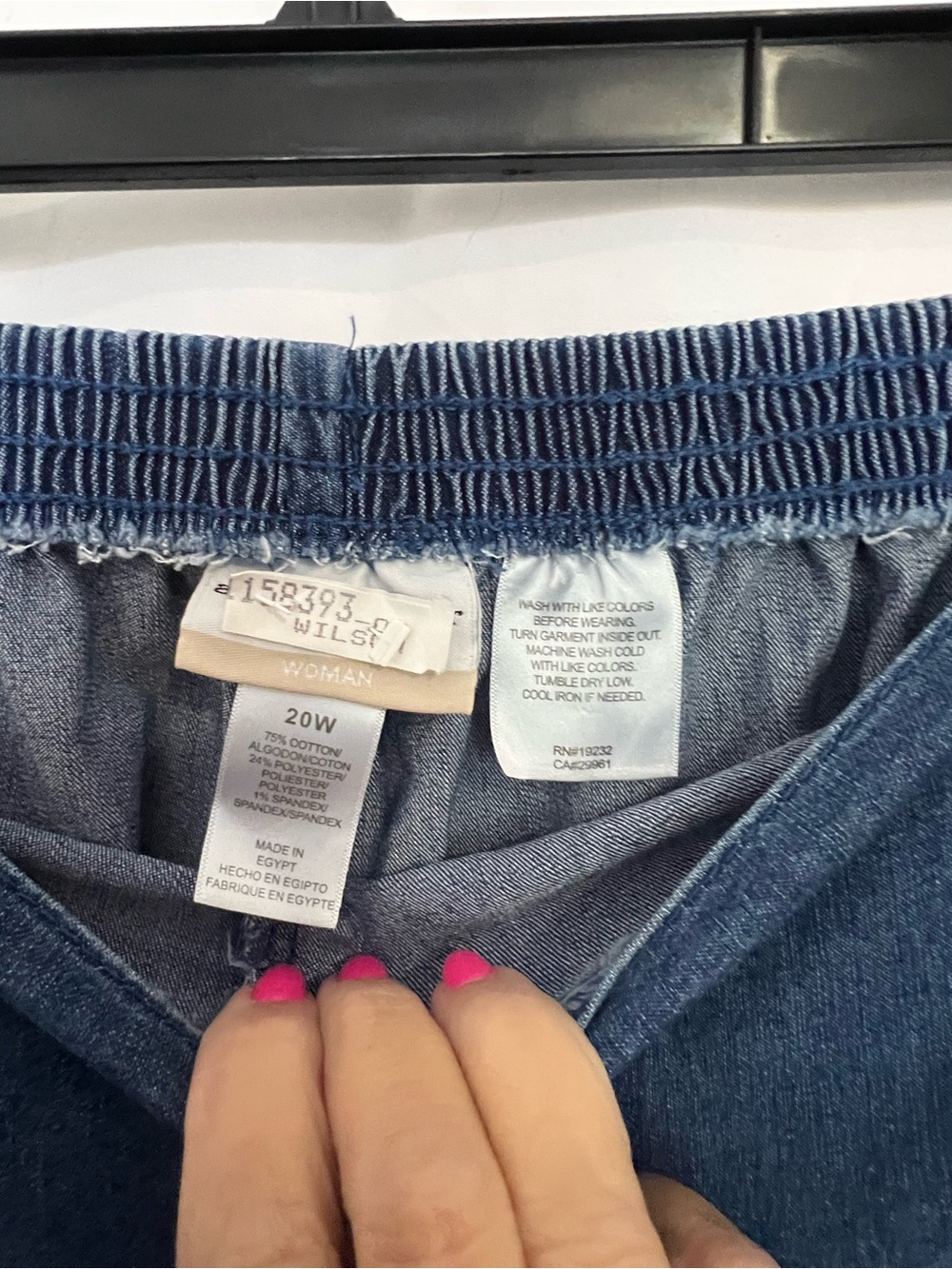 Alfred Dunner Dark Blue Straight Leg Jeans - Picture 3 of 4